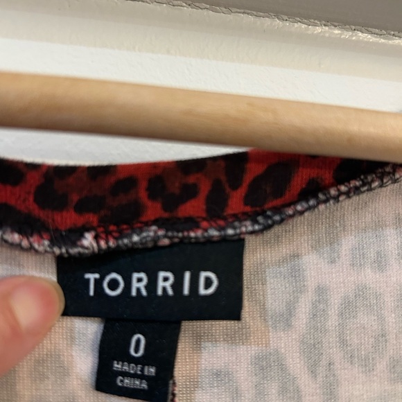 Torrid skull heart and leopard red dress - Picture 5 of 9